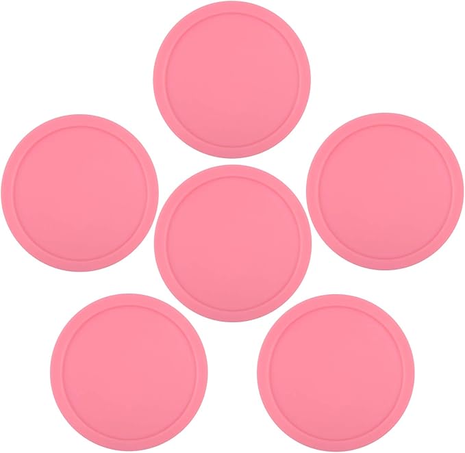 ONE250 3 1/4 inch Air Hockey Pucks, Full Size Goal Packs Replacement Accessories for Game Tables (6 Pcs)