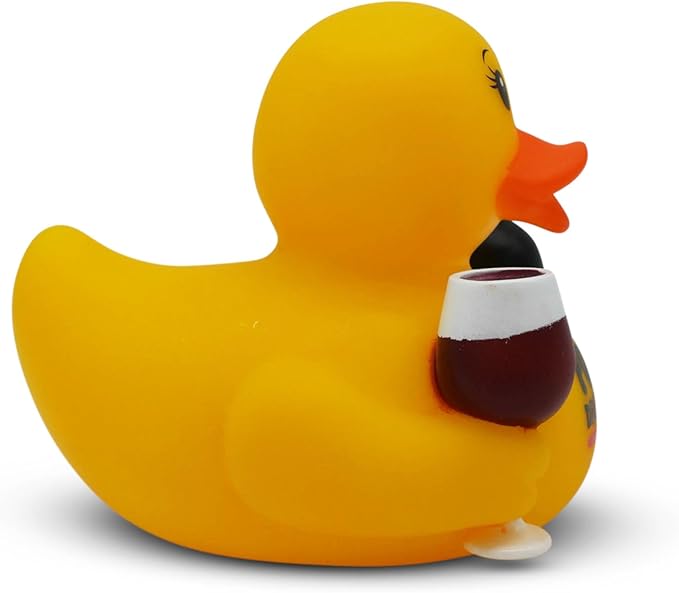Funny Rubber Duck – Hilarious Decorative Duck for Bathroom, Desk, or Gag Gift – Quirky Collectible with Sarcastic Quote – Great Gift for Adults, Coworkers, or Friends-Pour Decisions