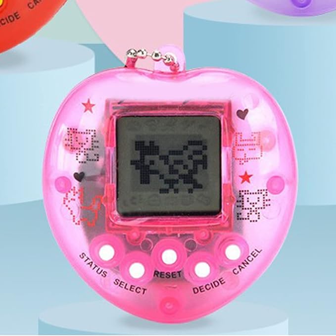 Mini Heart Shaped Pet Digital Toy - Handheld Virtual Electronic Pet Game Machine for Kids & Pet Lovers