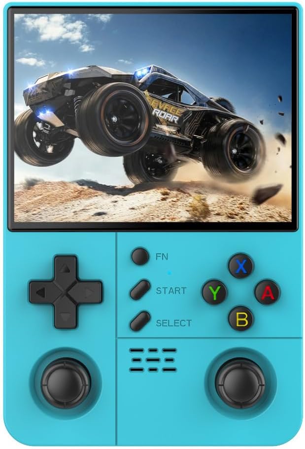 R40XX PROMAX Retro Handheld Game Console,15000+ Games with Open Source Linux System,30+Emulators,4.2-Inch IPS Screen Portable Game Console,4500mAh Battery,Gifts for Adult (Light Blue)