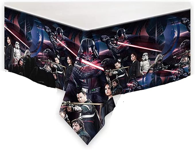 41Pack Star War Party Supplies include 20 plates, 20 napkins 1 Tablecloth for Star War birthday party decoration