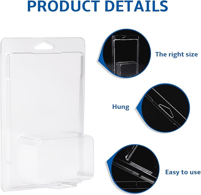 24 pcs Protector Packs Compatible with Hot Wheels Model Car Clamshell Cases Plastic Car Display Protective Case Clear Die Cast Car Blister Pack Covers