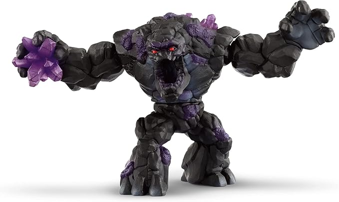Schleich Eldrador Creatures - Shadow Stone Monster Toy with Movable Arms and Jaw - 9” Giant Beast Figurine with Rotating Body - Battle Stone Action Figure for Boys, Girls - Kids Ages 7+ | 70158