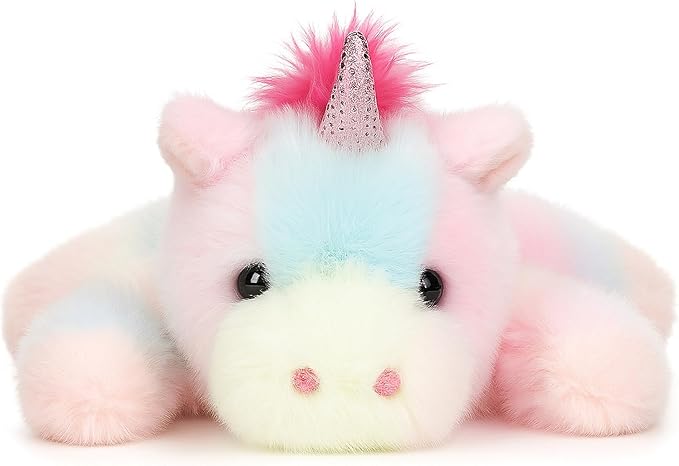 Adorable Rainbow Unicorn Stuffed Animal Soft Unicorn Plush Toy Cute Birthday Gifts for Boys Girls Kids Toddlers