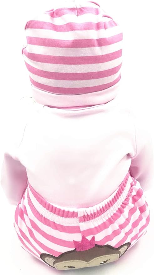 Reborn Baby Girl Doll Clothes 20-22 Inches Newborn Baby Girl 4 Pieces Accessories Set