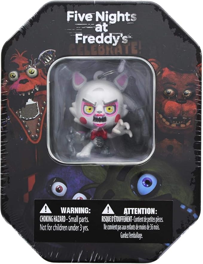 Five Nights at Freddy's Collectable Dog Tag Trading Card and Key Chain Tin Set