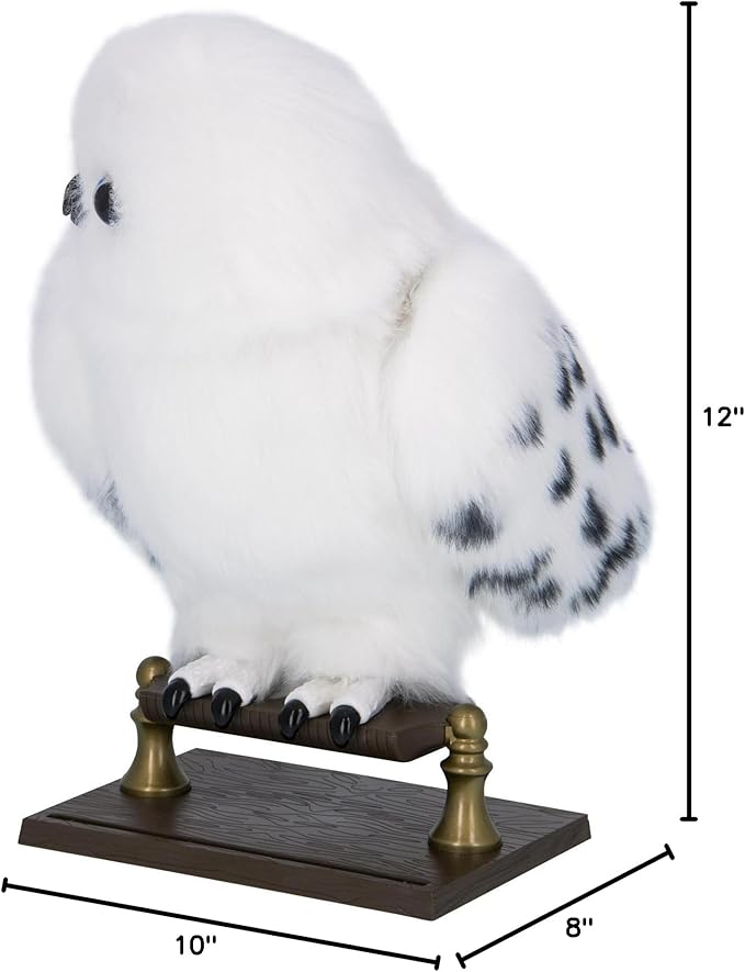 Wizarding World Harry Potter, Enchanting Hedwig Interactive Owl with Over 15 Sounds and Movements and Hogwarts Envelope, Kids Toys for Ages 5 and up
