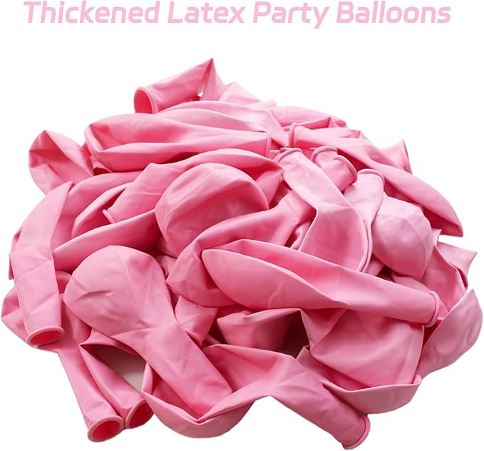 Pastel Pink Balloons 12 Inch 100 Pack light Pink Latex Balloons Baby Pink Party Balloons Round Helium Balloons for Girls Womens Birthday Wedding Anniversary Baby Shower Decorations