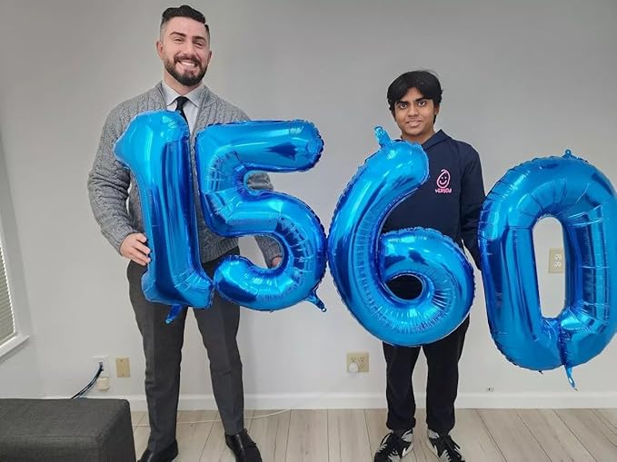 Navy Blue 5 Balloon, Number Balloon 40 Inch, Blue Party Supplies, 5th Birthday Balloon Decorations, 5 Number Balloons, Number 5 Balloon