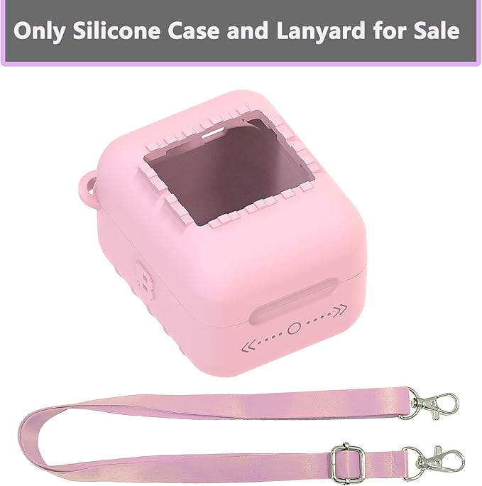 Silicone Case for Bitzee Original Interactive Toy Digital Pet with 15 Animals, Protective Skin Cover for Bitzee Original Virtual Electronic Digital Pet Accessories (Pink Case)