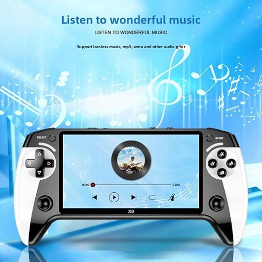 X9 Retro Handheld Game Console-Handheld Game Console with HD 5.5-inch IPS Screen Classic Video Games Supports TV Connection,10+ Emulators & 5-Hour Battery Life