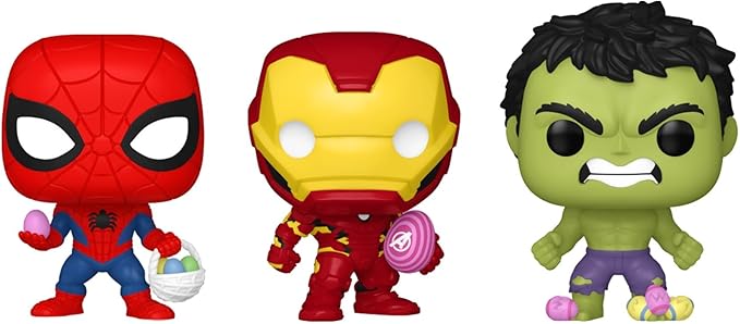 Funko Pocket Pop! Marvel: Easter 3-Pack - The Hulk, Spider-Man, and Iron Man - Collectable Vinyl Figure - Gift Idea - Official Merchandise - Toys for Kids & Adults - for Collectors and Display