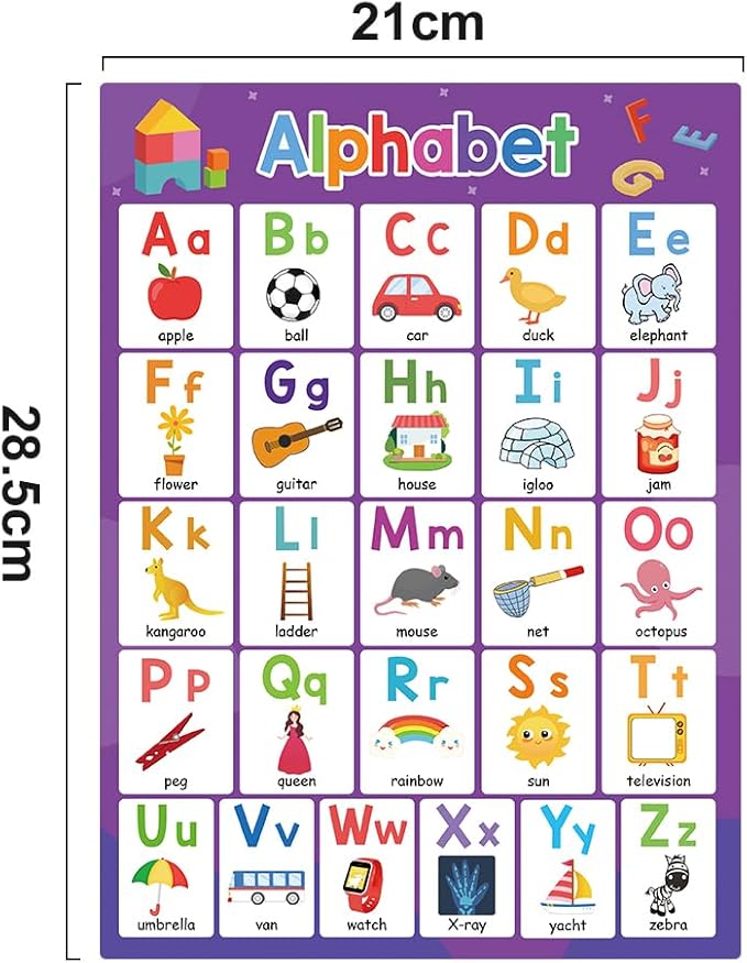 Lachilly Pre-Primer Fun Learning Poster Flash Cards - Perfect for Toddler Education, Pre-K and Kindergarten Learning Activities, Suitable for Autistic Children and Primary School Kids, 10 Sheets