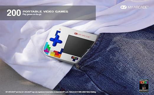 My Arcade Tetris Gamer V: Tetris Game preloaded with 200 Bonus Games, Arcade Classics, 2.5 Inch Screen
