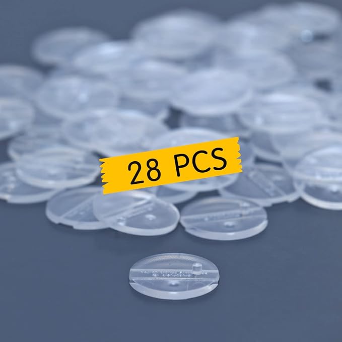 6inch Action Figure Display Stand with Peg, Clear Figuras Toy Organizer Support Stands Base Holder Accessories, Round, 28Pack