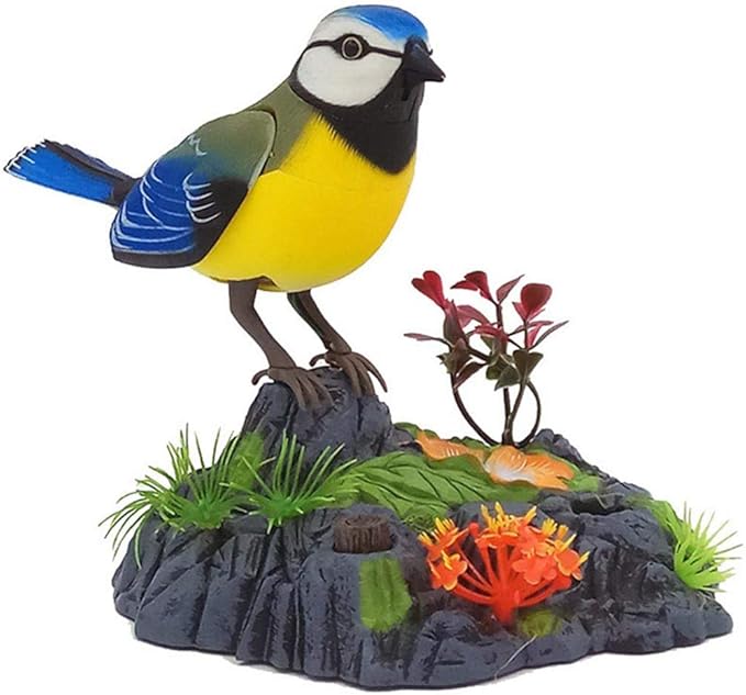Talking Parrots Birds Electronic Pets,Singing Chirping Bird with Motion Sensor Activation Office Home Decoration Kids Toys Brithday Gifts