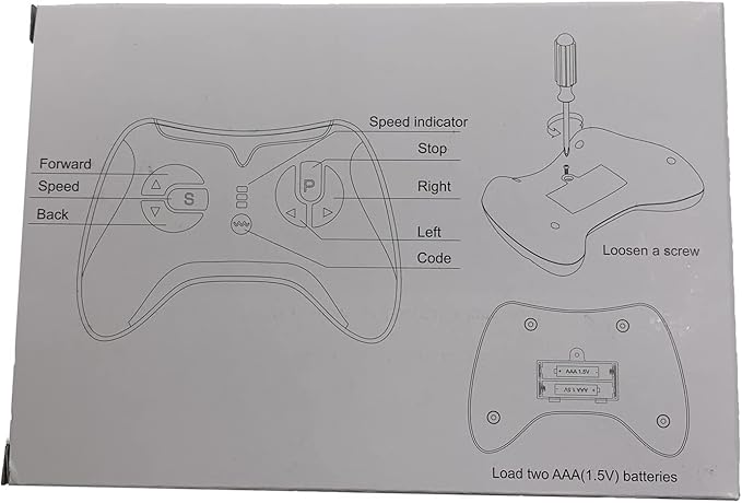 JR1922RXS-AD 2.4G Remote Control and Receiver, for Kids Ride On Toys, 12V Control Box Motherboard Accessories Ride On Car Replacement Parts