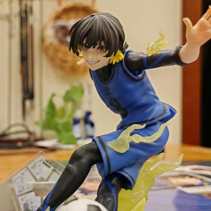 2pcs Anime Figure Bachira Meguru Isagi Yoichi Action Figure Statue PVC Character Handmade Model Desktop Decoration Collectibles