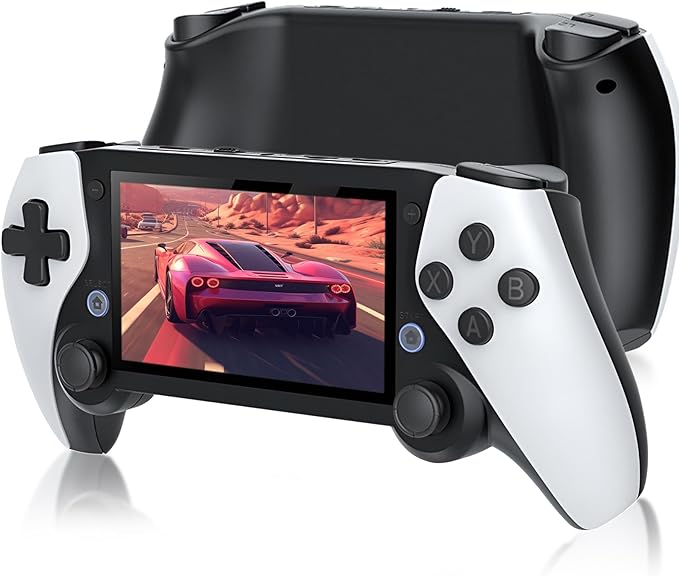 M25 Retro Handheld Game Console – New Retro Game Player with 3000mAh Battery 64G TF Card, HD 4.3-inch IPS Screen - 20,000+ Classic Video Games Supports TV Connection