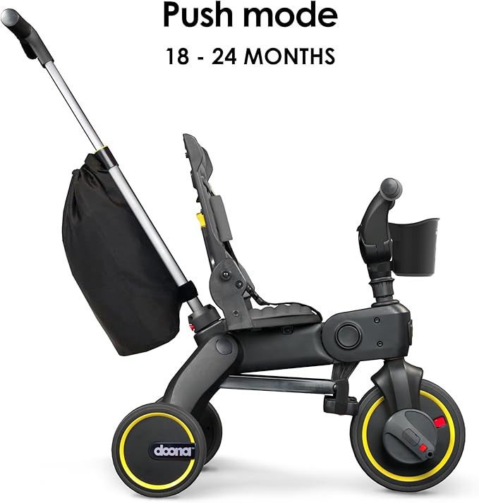 Doona Liki Trike S3, Greyhound - 5-in-1 Compact, Foldable Tricycle - Suitable for Toddlers 10 to 36 Months