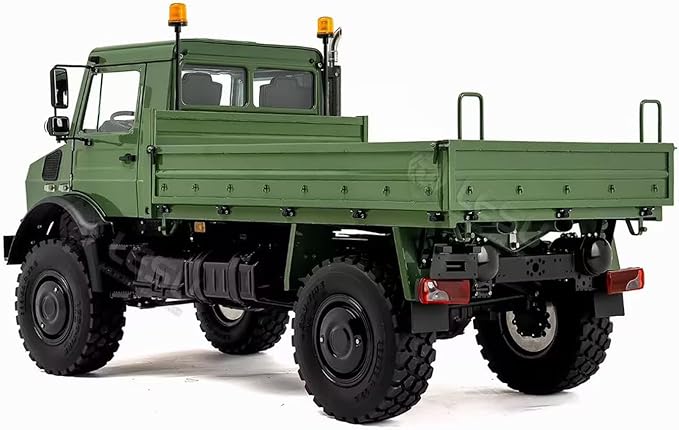 U4023 LESU 4Wd 1/14 Remote Control Off Road Car Metal RC ATV Light Truck Model Differential Locks Wheel Hub Reduction No Battery Hobby Grade Model for Ages 14+(Sage Green)