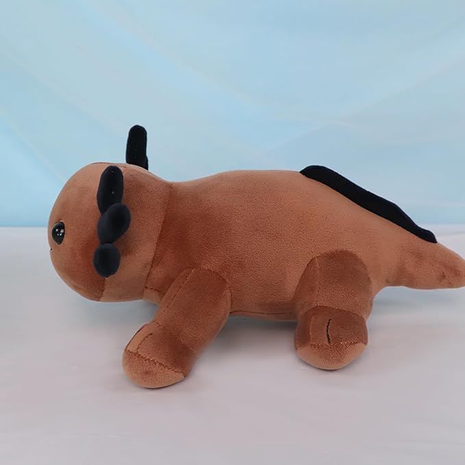 10.8 inch Plush Axolotl Stuffed Animal, Axolotl Plush Toys, Cute Stuffed Cotton Plush Pillow Kawaii Salamander Gifts for Girls & Boys, Plushies has (Brown Axolotl Plush)