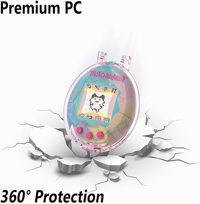Geiomoo PC Case for Tamagotchi Original Digital Pet, Soft Flexible Scratch Resistant Protective Cover (Pink)