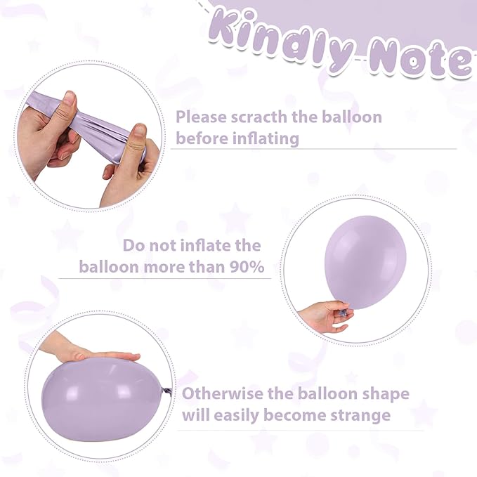 Pastel Balloons, 50Pcs 12 Inches Dusty Mist Green Macaron Purple Pink Yellow Balloon with Confetti Latex Balloons for Baby Shower Birthday Wedding Spring Flower Party Decoration