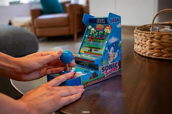 My Arcade Sonic Joystick Player: Sonic The Hedgehog, 2 Games in 1, Sega Classic, Gifts for Kids and Adults