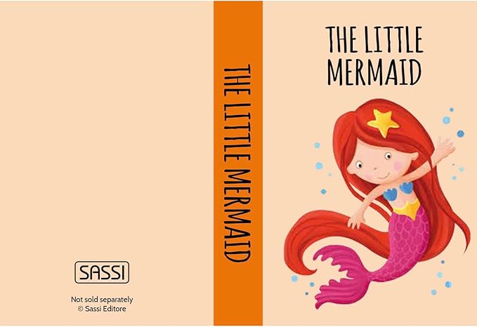 Sassi: My First Library - Fairy Tales - 8 Cardboard Mini-Book Set, Learn by Reading & Playing, Illustrated Story Books, Portable Box, Kid-Toddlers 2+
