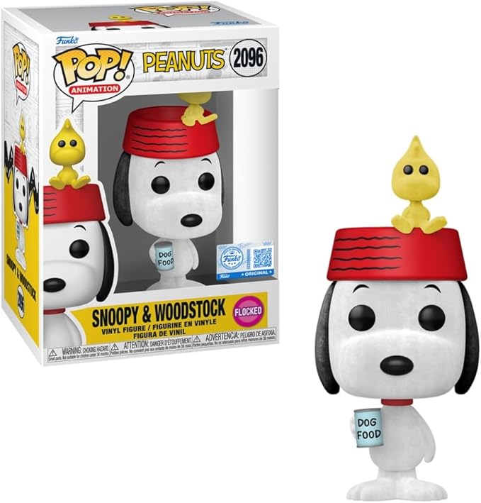 Snoopy & Woodstock Exclusive Funko Pop! (Flocked)
