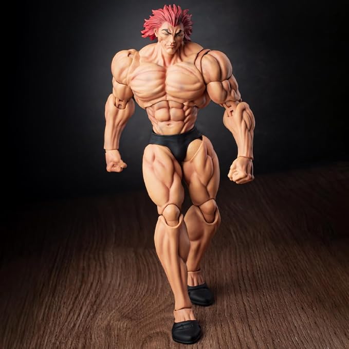 Yujiro Hanma Figure Joints Movable Anime Figure 7.48" Super Action Statue Hanma Yujiro Action Figure Desktop Collectibles Gift