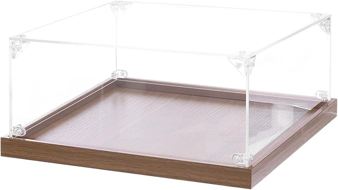 MECCANIXITY Acrylic Display Case, 10''x10''x4'' Clear Display Box Assemble Dustproof Storage Organizer Showcase for Collectibles Action Figures