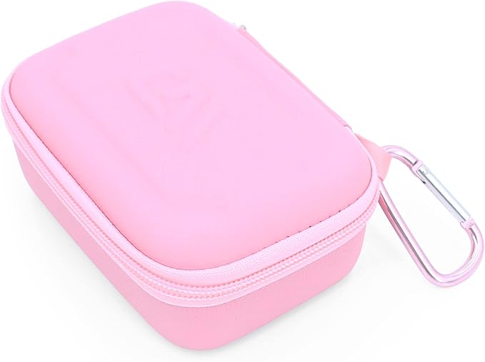 CASEMATIX Retro Handheld Game Console Case Compatible with HigoKids QS4 Portable Retro Video Game Player, Mademax RS-1 Gaming Console, E-MODS Arcade Pocket Player and More Up to 4.75", Pink Case Only
