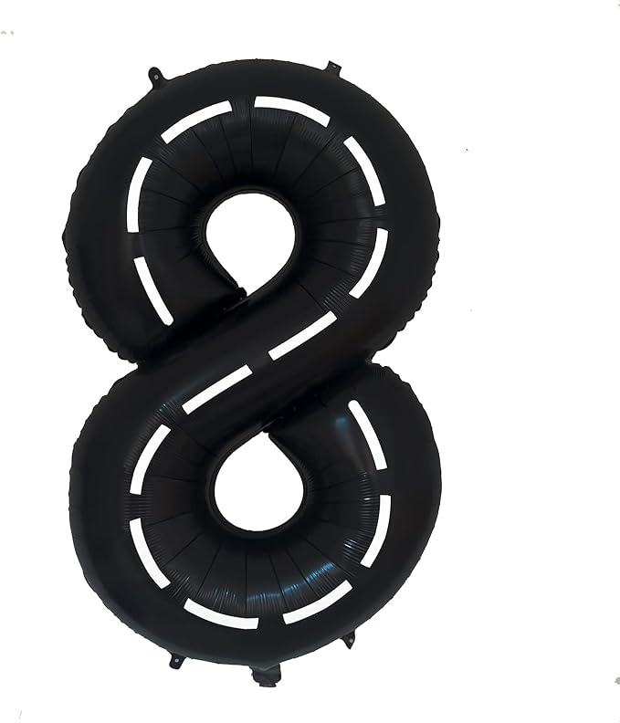 134pcs Race Car Balloon Birthday Party Supplies Decorations for Boys - Racing car Theme Party Supplies Happy Birthday Racecar Number Balloons Garland Kit Birthday Party (Single Number, 8)