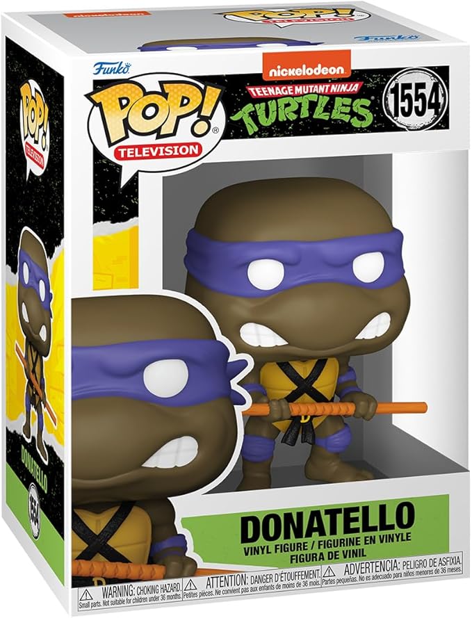 Funko POP! TV: Teenage Mutant Ninja Turtles (TMNT) - Donatello - Collectable Vinyl Figure - Gift Idea - Official Merchandise - for Kids & Adults - TV Fans