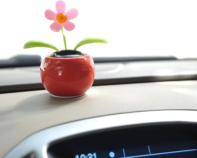 A and E Imports - Electronic Solar Flower Novelty Toy (Pink)