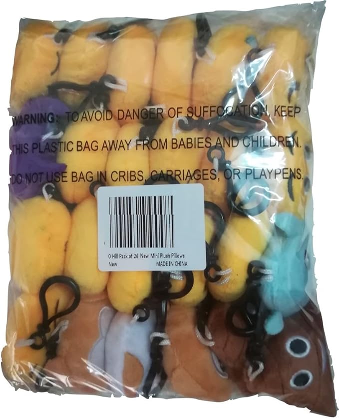 OHill 24 Pack Emoticon Plush Mini Pillows Party Favor for Birthday Party Home Decoration