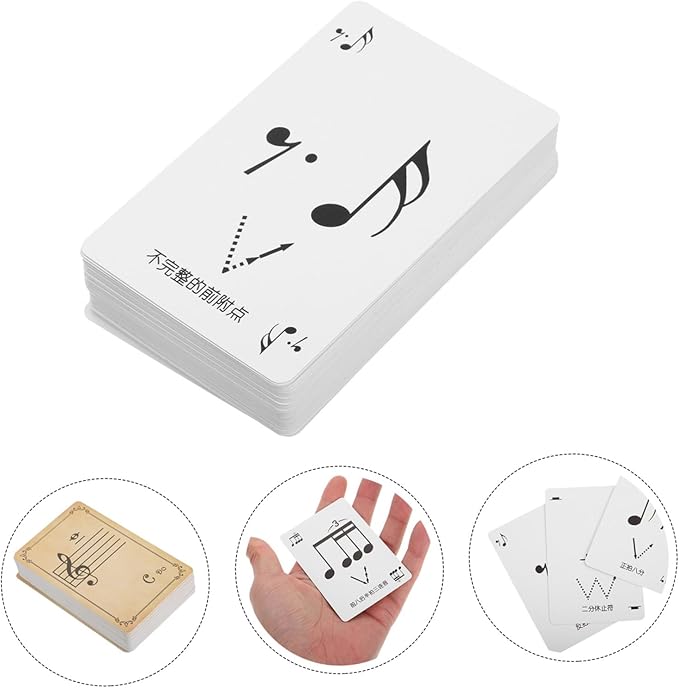 Rhythm Flashcards Set for Music Students Beginner Note Recognition and Rhythm Training Cards Music Education Tool for Classroom and Home Learning