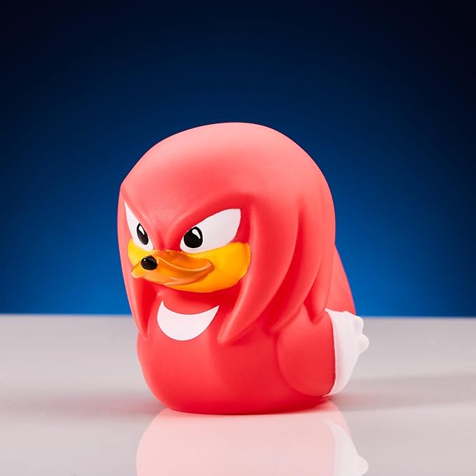 TUBBZ Mini Knuckles Collectible Vinyl Rubber Duck Figure - Official Sonic The Hedgehog Merchandise - Kids TV, Movies & Video Games