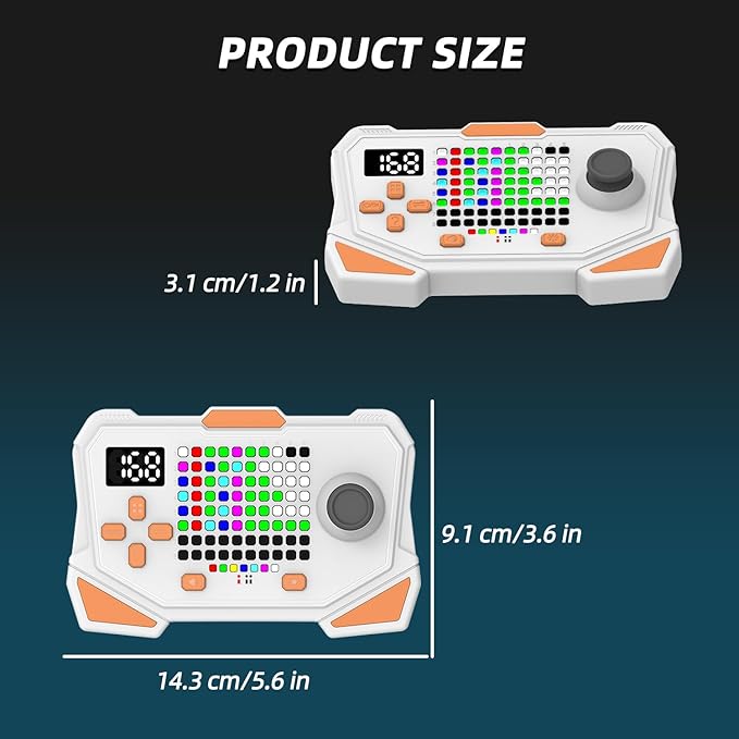 fisca Code Breaker 36000+ Mastermind Puzzle Game for 1-2 Players, 5-in-1 Handheld Games for Kids,Travel Games Birthday Gifts for Boys,Girls