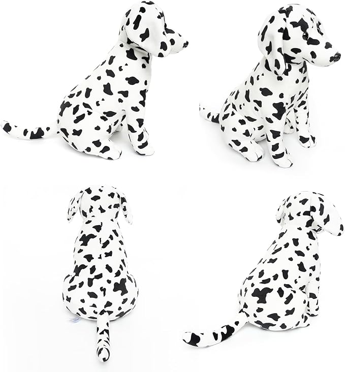Dalmatian Stuffed Animals, Stuffed Dalmatian, Stuffed Puppy Dog Plush Toys for Boy Girl Kids Birthday, 12 inches