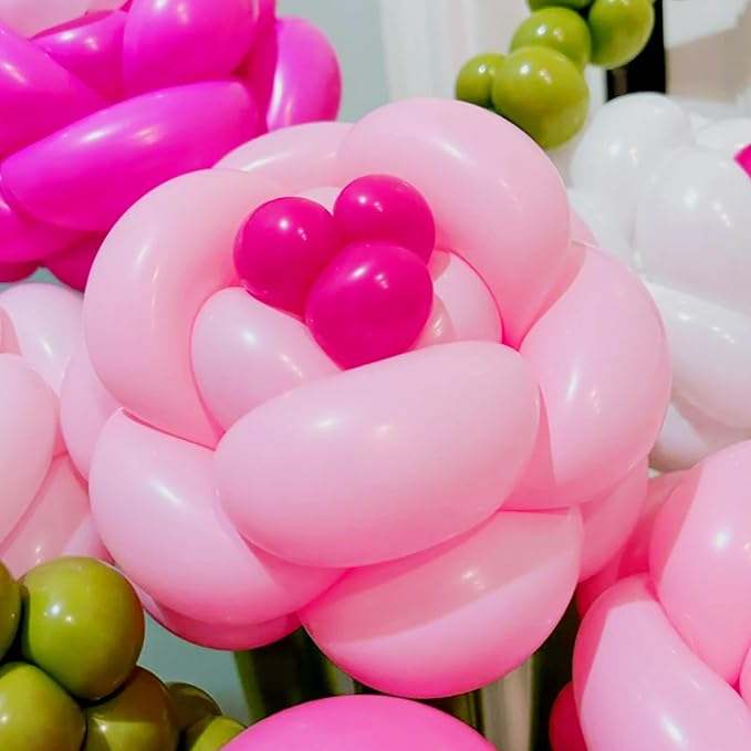 Light Pink Long Balloons Premium 260 Twisting Animals Magic Balloons for Birthday Kids Wedding Party Supply 100pcs