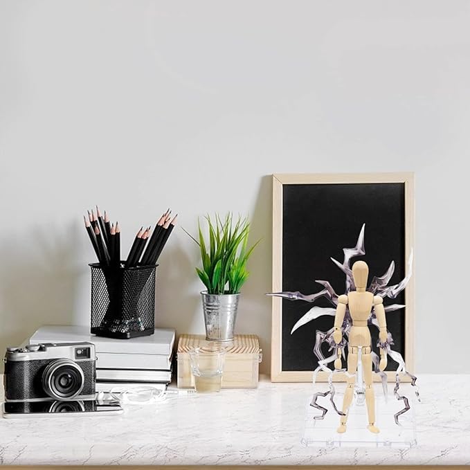 iplusmile Action Figure Stand Set with Portable Display Holder for 1/6 Scale Dolls Compatible with Hg Rg Shf Models Stable Figurine Display Rack