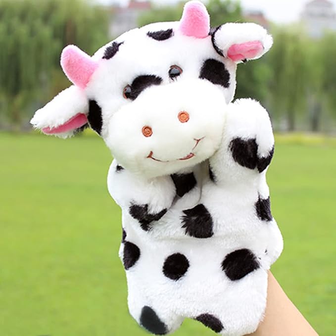 RIY Hand Puppet - Farm Friends Animals Educational Puppets Cow