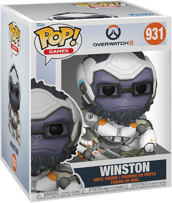 Funko POP! Super: Overwatch 2 - Winston - Overwatch - Collectable Vinyl Figure - Gift Idea - Official Merchandise - for Kids & Adults - Video Games Fans - Model Figure for Collectors and Display