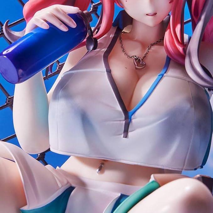 Bremerton Figurine Squatting Pose Tennis Version 22cm Anime Girl Figure Bremerton Action Figure Statue Desktop Decoration Collectibles Gift for Fans