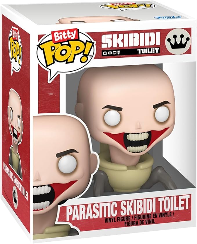 Funo Pop! Bitty Bots: Skibidi Toilet - Titan Speakerman - Parasitic Skibidi Toilet - 0.9 Inch and 4.7 Inch (11.9 Cm) - Television Collectable - Gift Idea - Toys for Kids & Adults