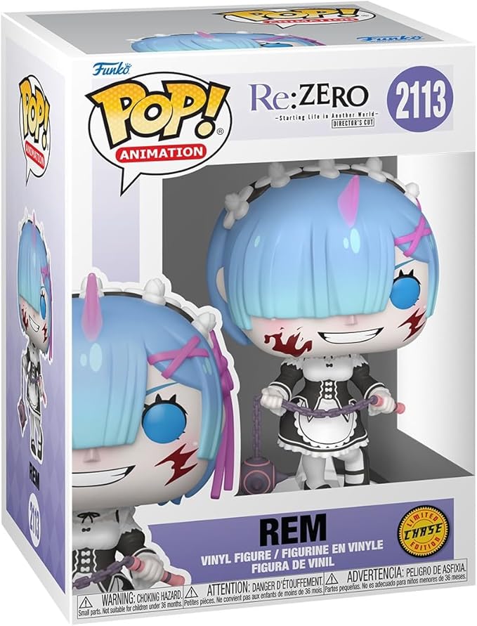 Funko Pop! Animation: Re: Zero - Rem - 1/6 Odds for Rare Chase Variant - Collectable Vinyl Figure - Gift Idea - Official Merchandise - Toys for Kids & Adults - Anime Fans