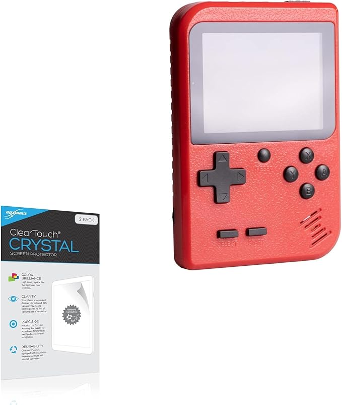 BoxWave Screen Protector Compatible with Gamey Portable Retro Game Console - ClearTouch Crystal (2-Pack), HD Film Skin - Shields from Scratches